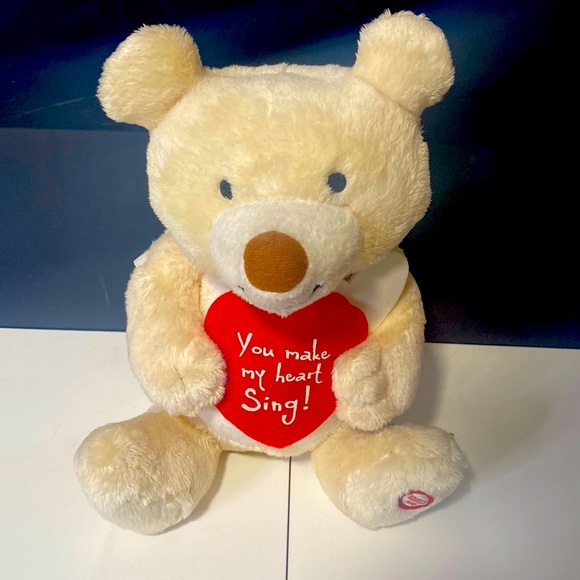 Valentines Teddy Bear 🧸 Plush Shakes/Sings & Anagram LED Singing Balloon 🎈 - Picture 2 of 7